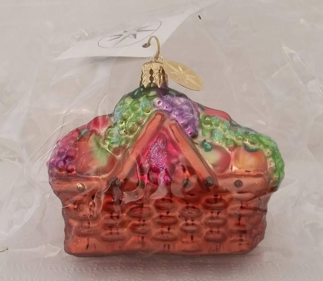 Longaberger Exclusives Gathering Basket Gem - Boxed by Christopher Radko-1