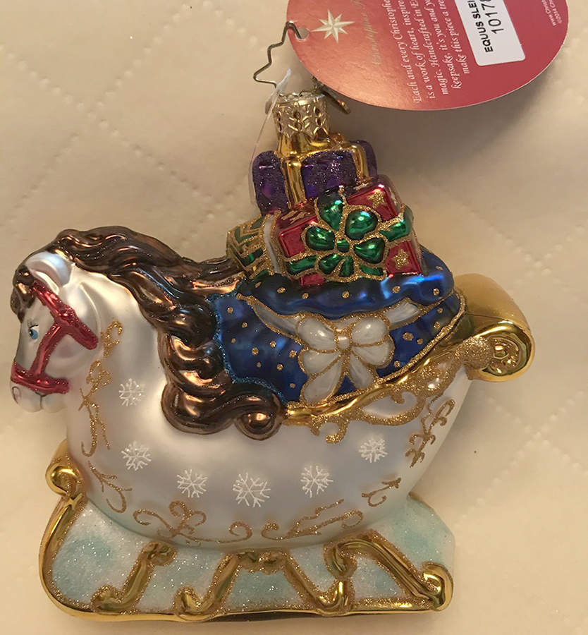 2015 Christopher Radko Ornaments Equus Sleigh Ride - No Box by Christopher Radko-1