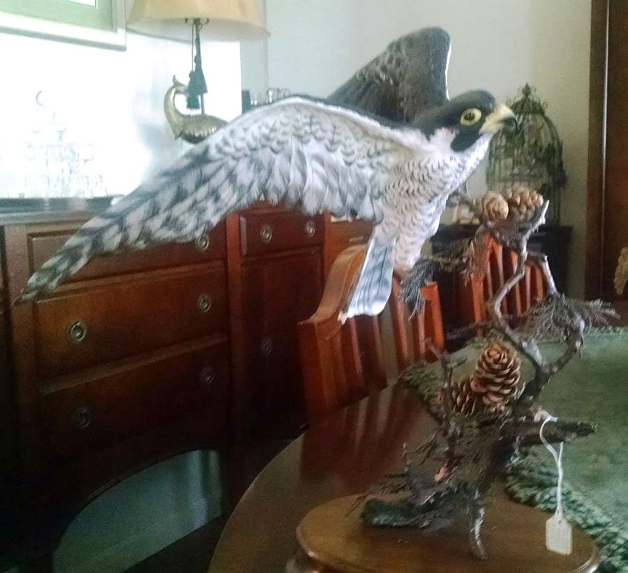 David Fryer Figurines Peregrine Falcon - No Box by Royal Worcester-1