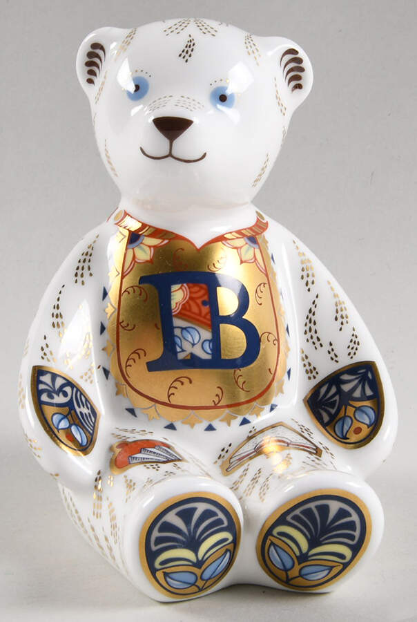 Alphabet and Number Bears Alphabet Bear-B - Boxed by Royal Crown Derby-1