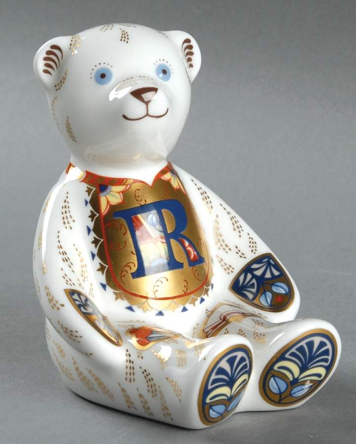 Alphabet and Number Bears Alphabet Bear-R - Boxed by Royal Crown Derby-1