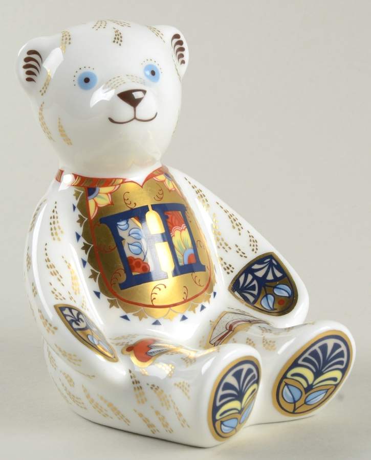 Alphabet and Number Bears Alphabet Bear-H - Boxed by Royal Crown Derby-1
