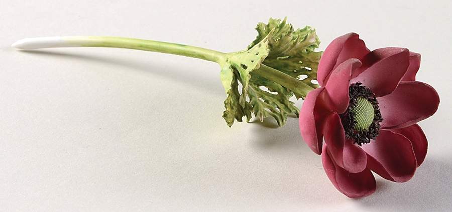 Flower Arrangements Pink Anemone Stem-Small - No Box by Royal Worcester-1