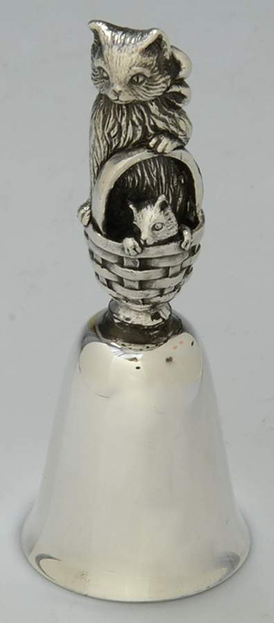 Mother's Day Bell Cat And Kitten - No Box by Reed & Barton-1