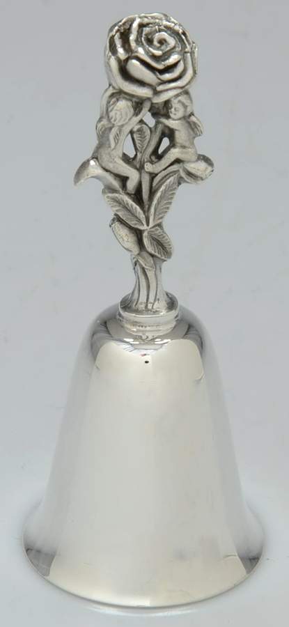 Mother's Day Bell Rose & Cherubs - With Box by Reed & Barton-1