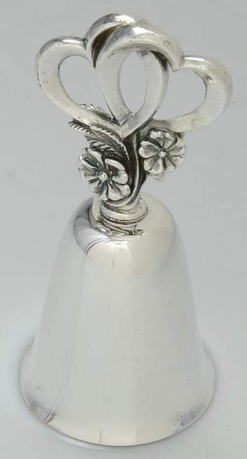 Valentine's Day Bells Double Heart - No Box by Reed & Barton-1