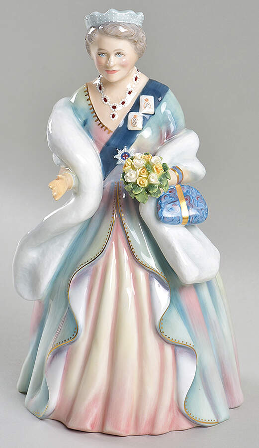 Royalty Queen Mother 90th Birthday - Boxed by Royal Doulton-1