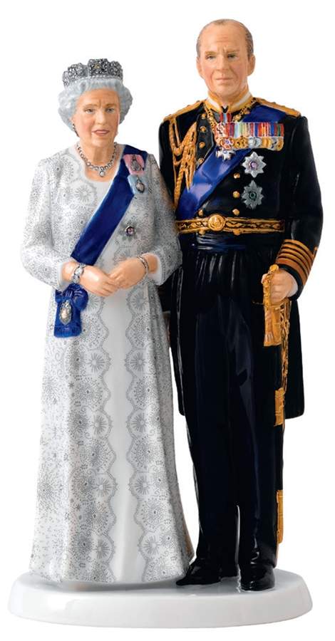 Royalty Queen's 70th Anniversary - Boxed by Royal Doulton-1