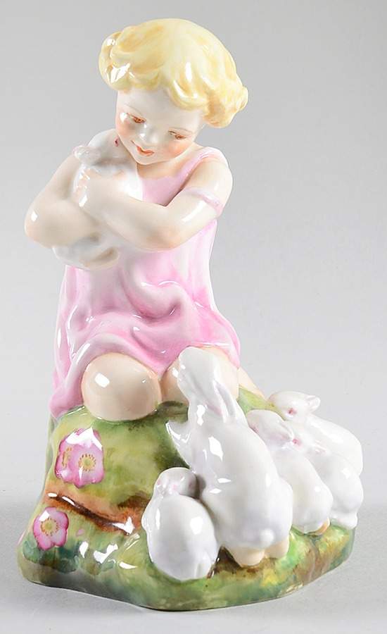 Freda Doughty Children My Favorite-Pink Dress - No Box by Royal Worcester-1