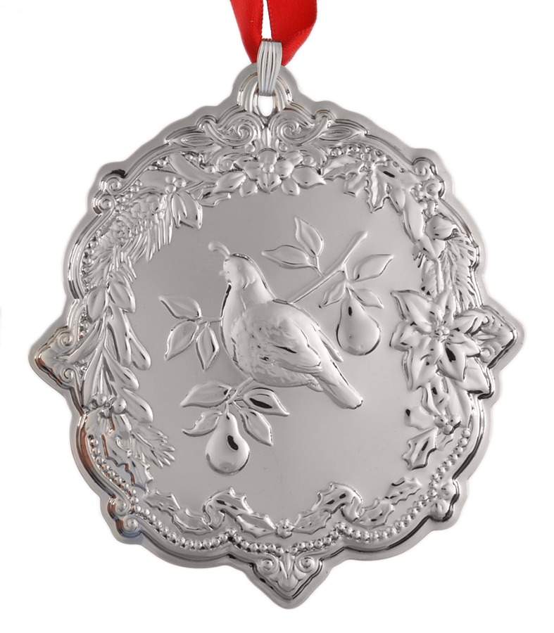 Twelve Days of Christmas-Sterling Partridge In A Pear Tree - No Box by Reed & Barton-1
