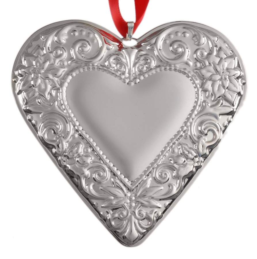Annual Heart Ornament 2018 Heart 1st Edition - With Box by Reed & Barton-1
