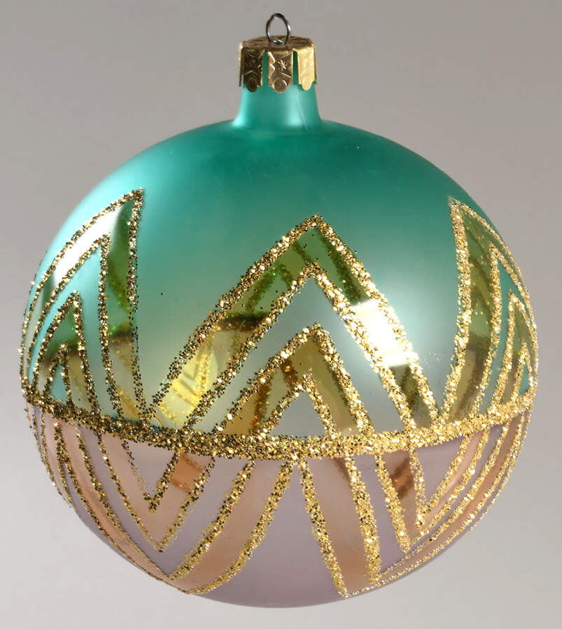 Balls Chevron-Tiffany - Boxed by Christopher Radko-1