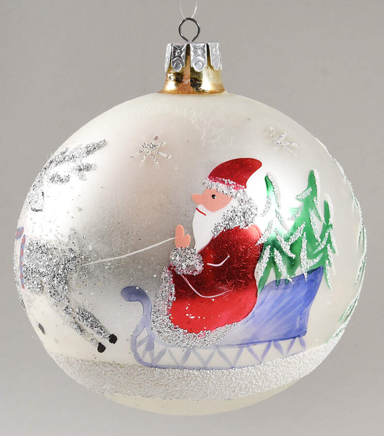 Balls Siberian Sleighride-Silver - No Box by Christopher Radko-1