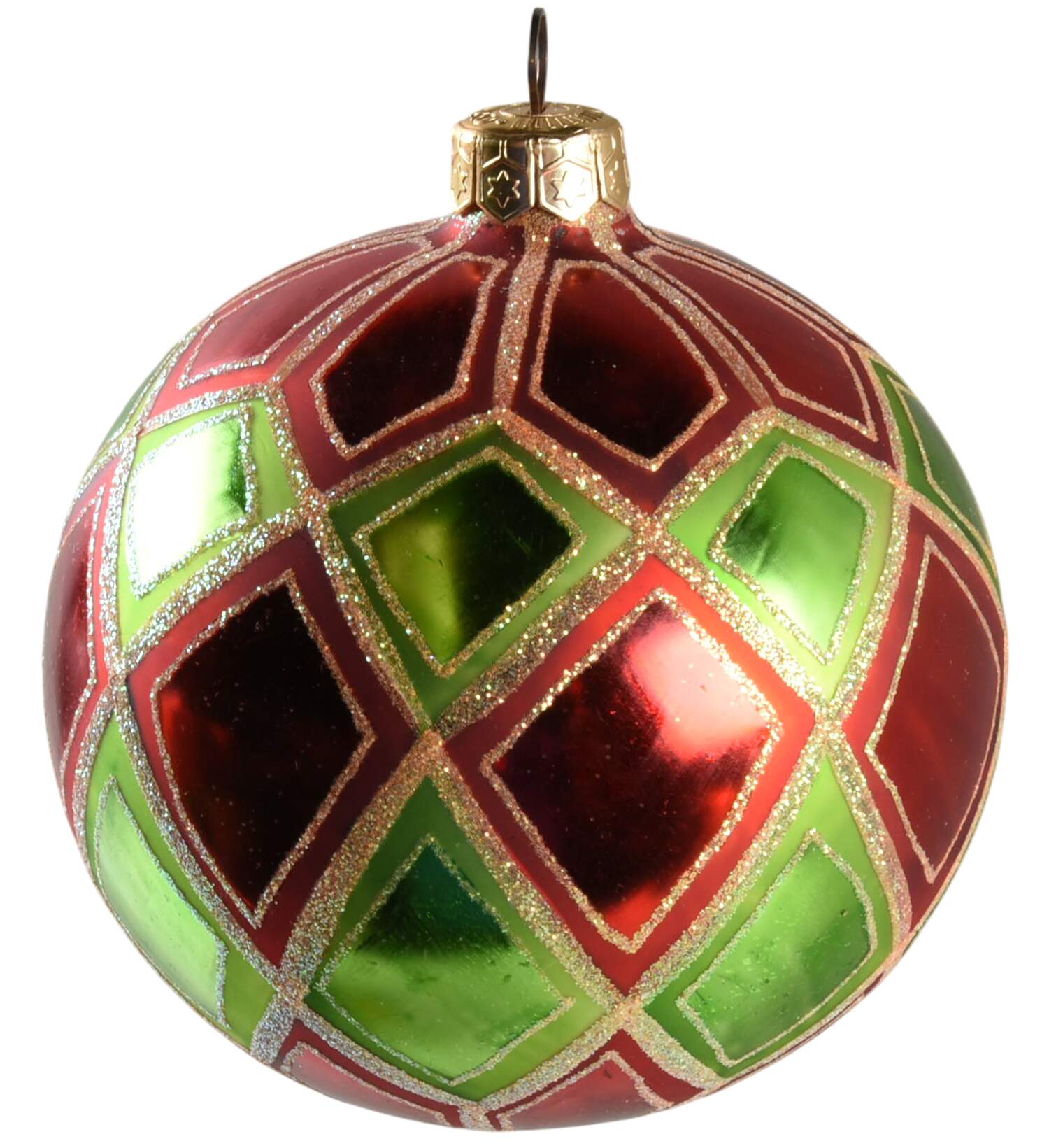 Balls Holiday Harlequin - Bx482 With Box by Christopher Radko-1