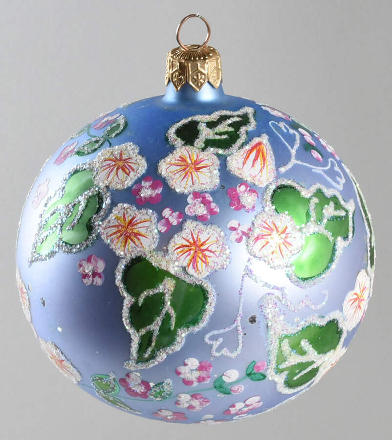 Balls Wind Swept-Blue - No Box by Christopher Radko-1