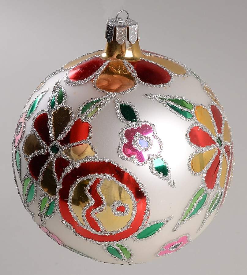 Balls Deco Floral-Flowers - No Box by Christopher Radko-1