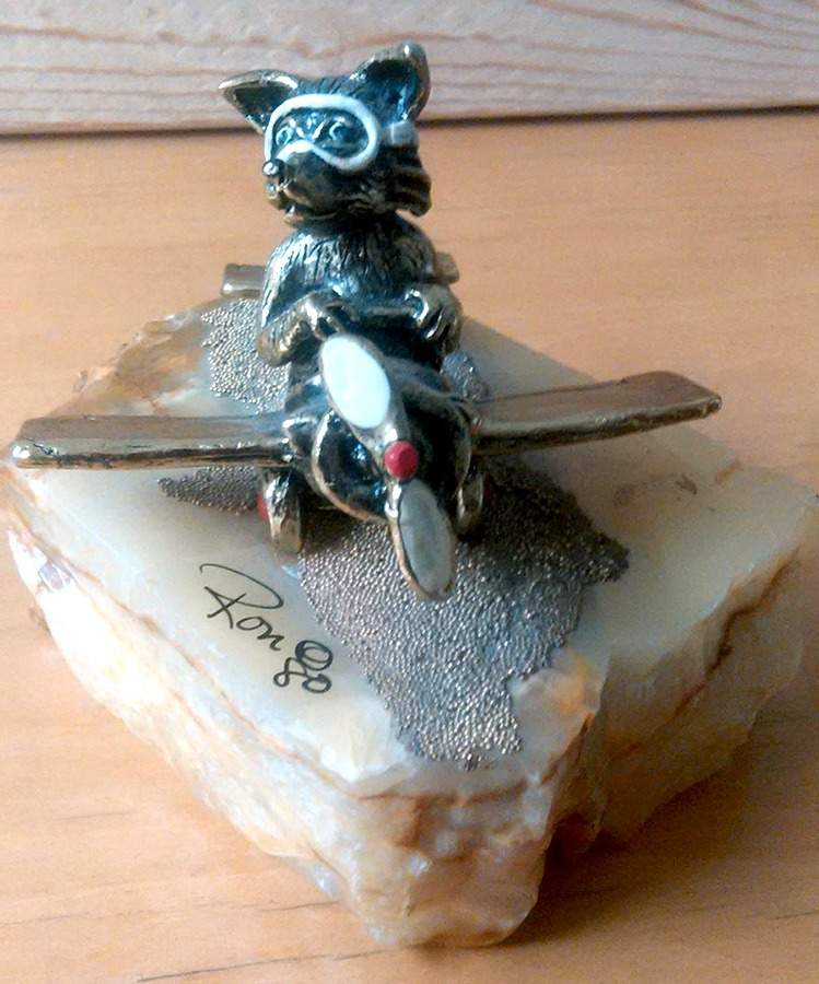 Animals Fox In An Airplane - No Box by Ron Lee-1