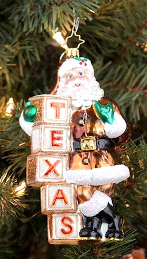 University of Texas 12th Santa - No Box by Christopher Radko-1