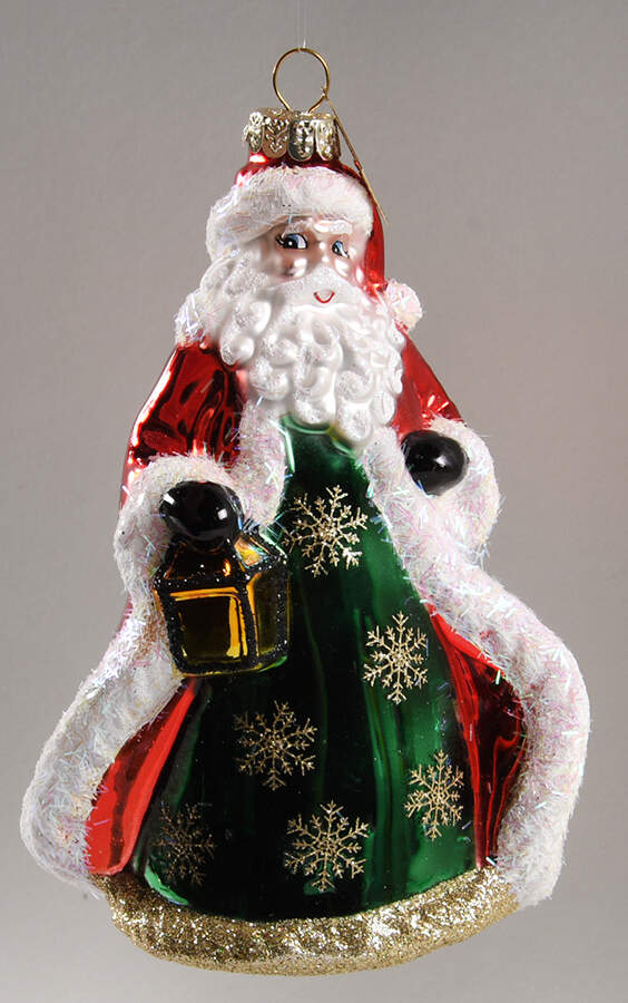Sparkle Bright Santa With Lantern  - No Box by Christopher Radko-1