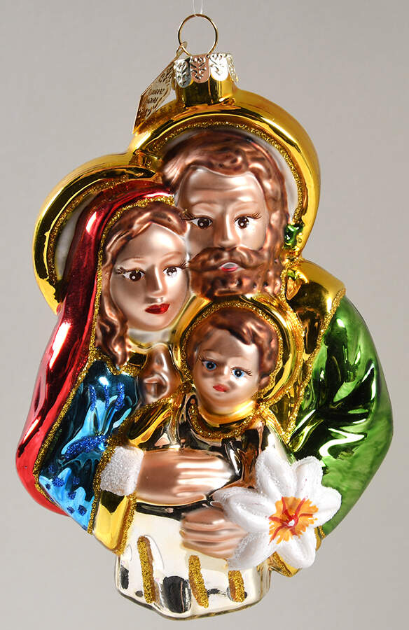 Sparkle Bright Holy Family - Boxed by Christopher Radko-1