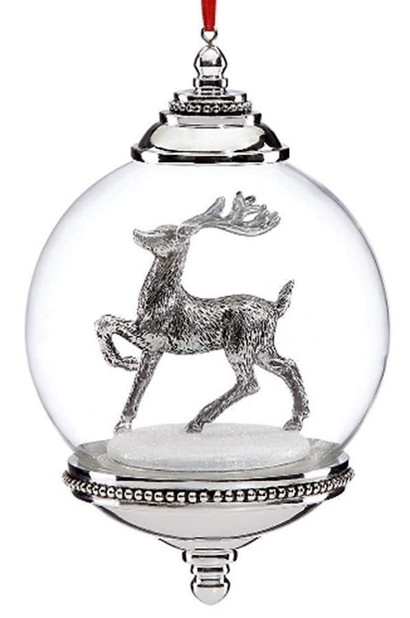 North Pole Bound Ornaments Reindeer Snowglobe Ornament - Boxed by Reed & Barton-1