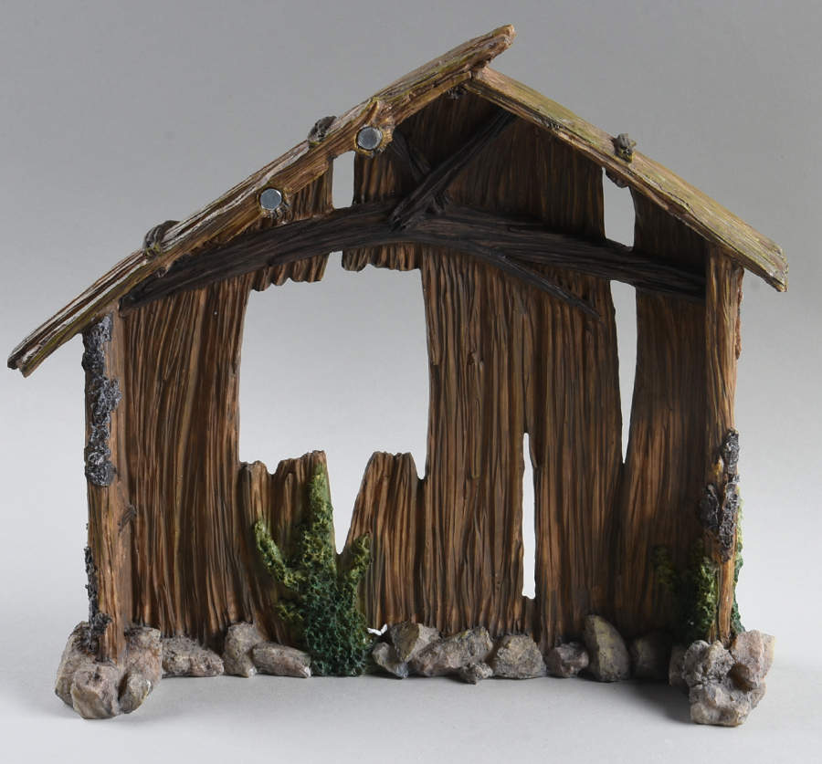 Holiday Traditions Classic Large Creche - Creche/Stable-Wood by Royal Doulton-1