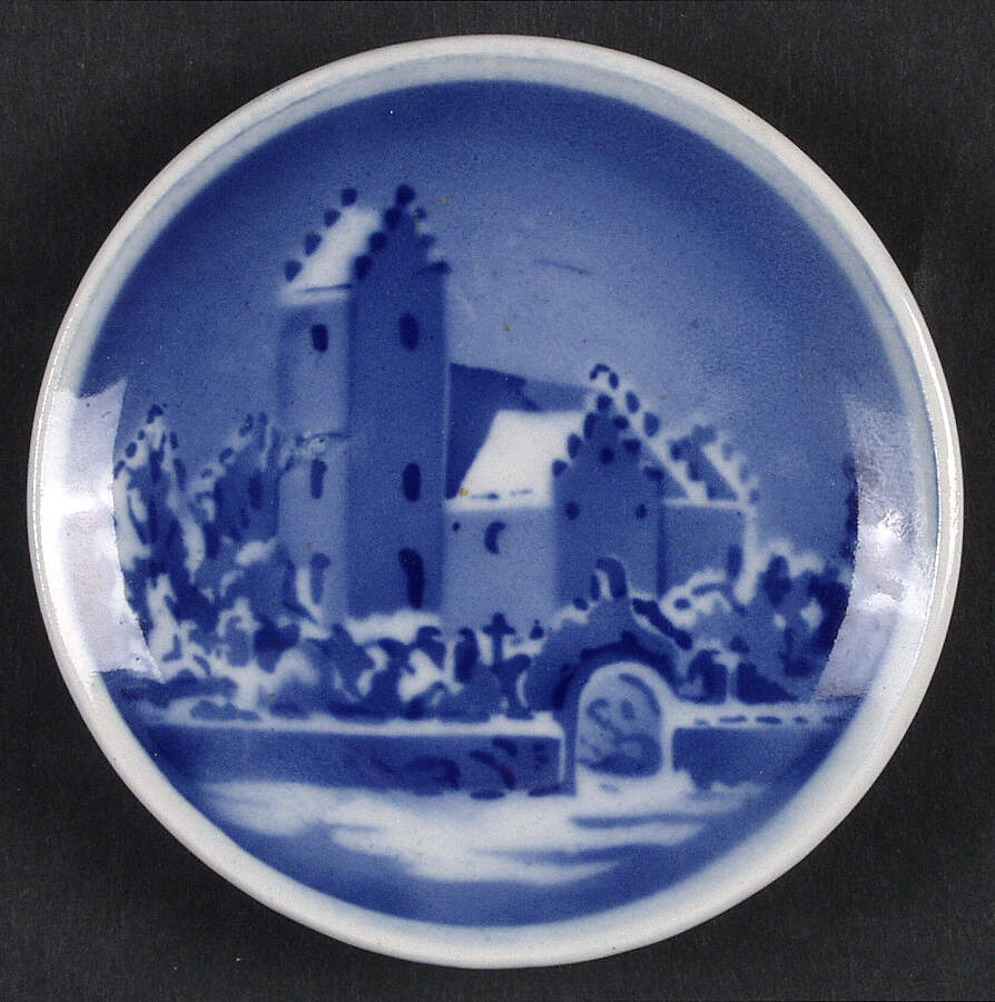 Aluminia Christmas Plaquettes Faerevejle Church - No Box by Royal Copenhagen-1