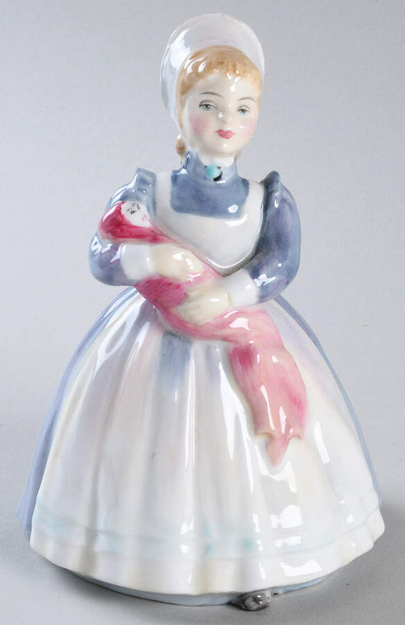 Child Studies By Peggy Davies Rag Doll - Boxed by Royal Doulton-1