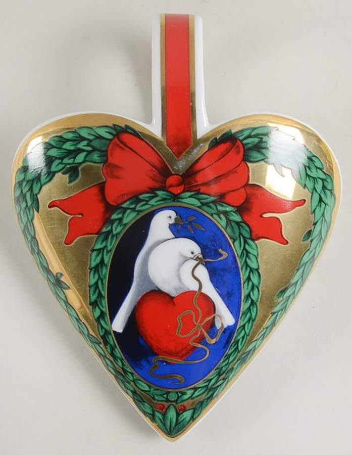 Heart of Christmas - Wall Pocket The Dove Of My Heart - Boxed by Royal Copenhagen-1
