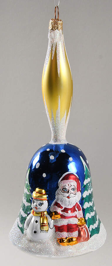 Bells Winter Chimes-Gold Handle - No Box by Christopher Radko-1