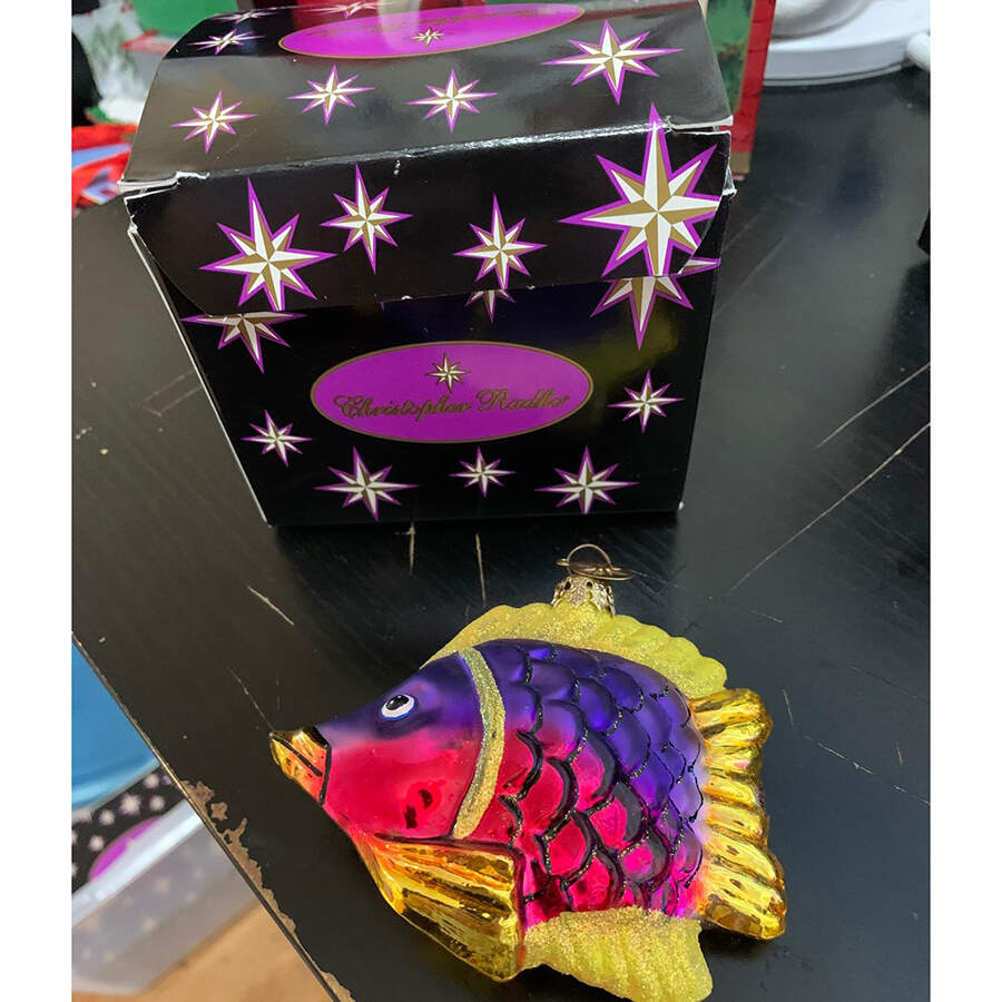 Aquatic Fintastics-Purple/Gold - No Box by Christopher Radko-1