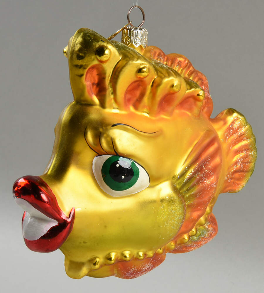 Aquatic Deep Sea Beauties-Gold - No Box by Christopher Radko-1