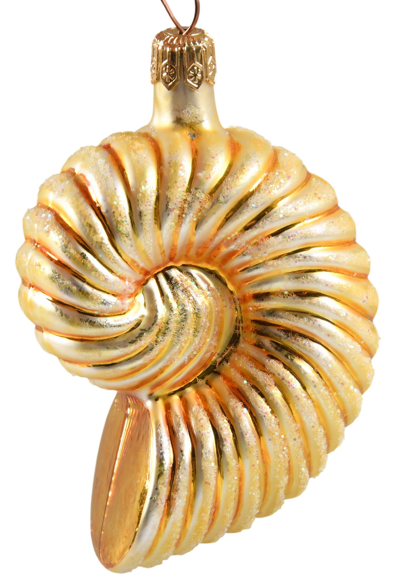 Aquatic Medium Nautilus-Gold - No Box by Christopher Radko-1