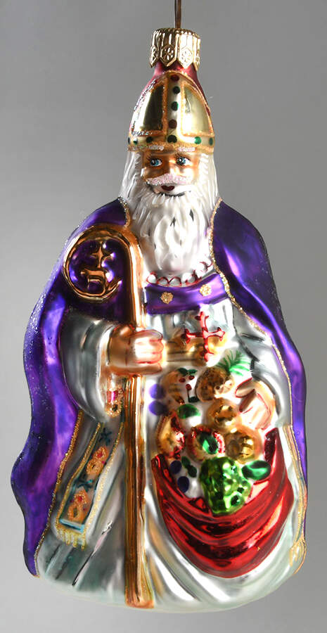 Santas The Bishop-Green - No Box by Christopher Radko-1