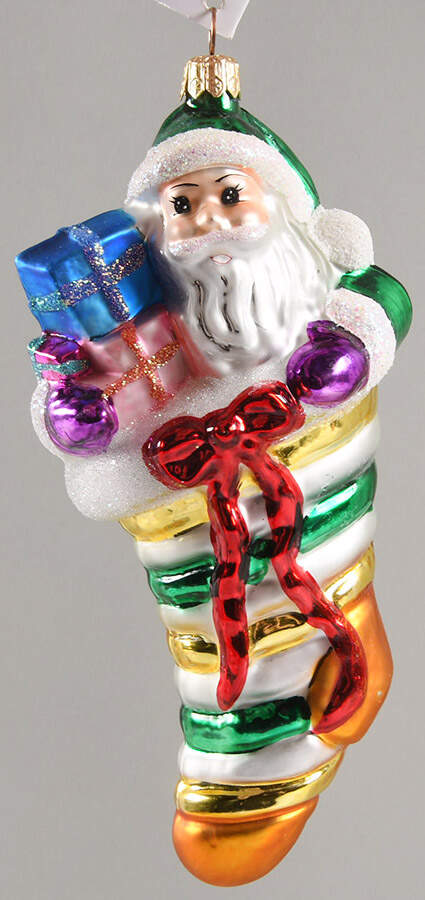 Stockings Put Loot In The Boot-Green - No Box by Christopher Radko-1