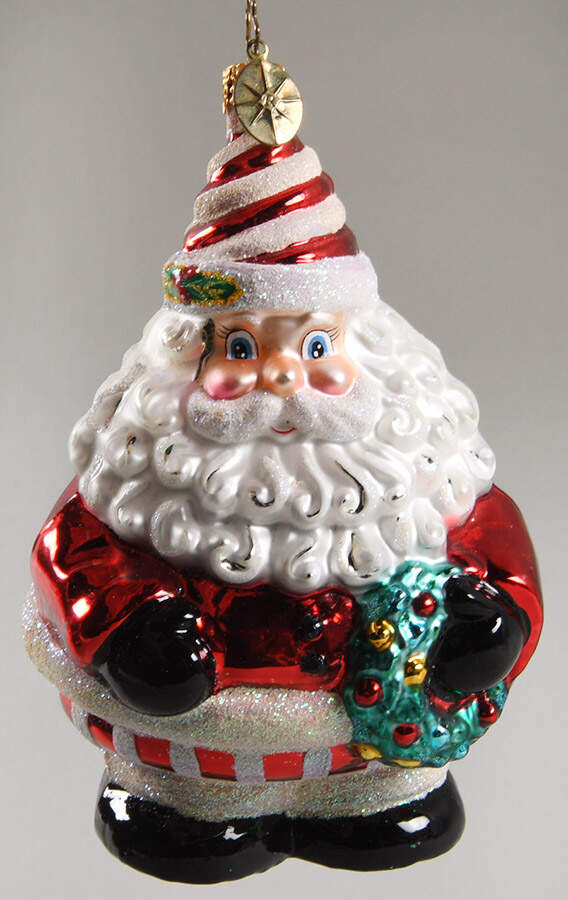Santas Peppermint Joy Santa - No Box by Christopher Radko-1