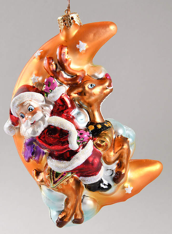 Santa-Space Moon Dash - No Box by Christopher Radko-1