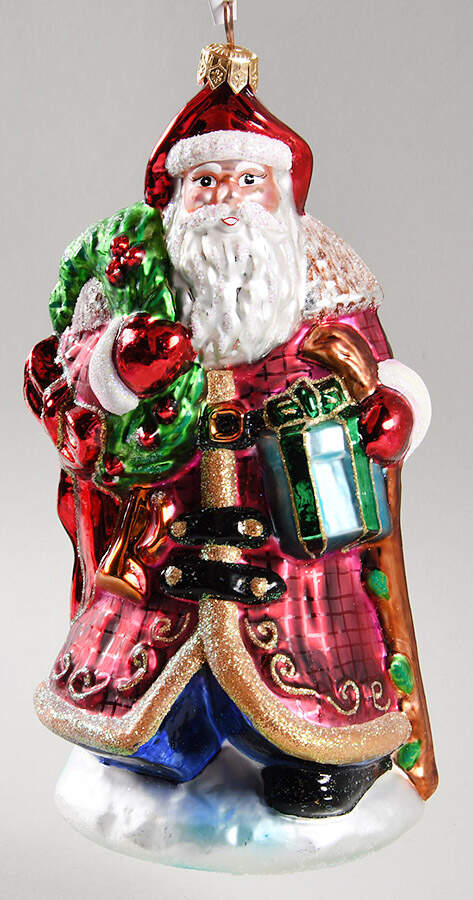 Santas Vintage Ruby Santa - No Box 420 by Christopher Radko-1