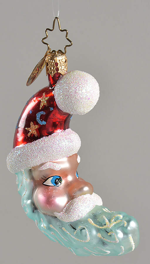 Santa-Heads Moonglow Santa Gem - No Box by Christopher Radko-1