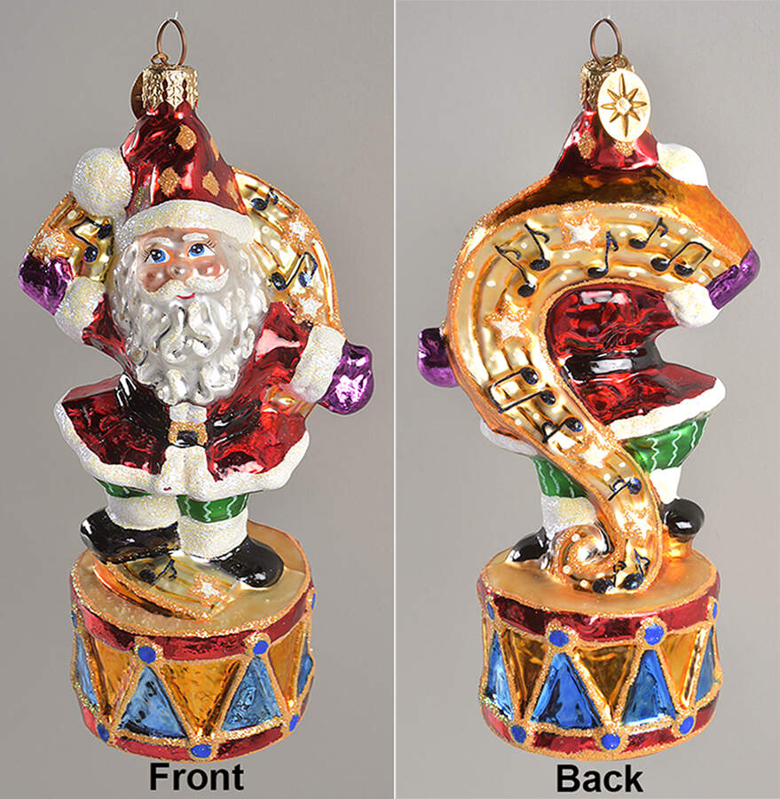 Santa with Musical Instruments High-Steppin' Hijinks - No Box by Christopher Radko-1