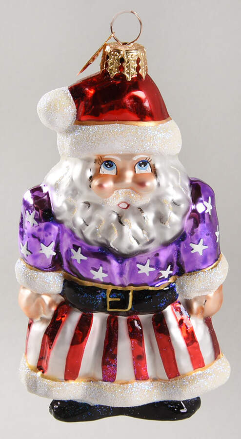 Santa-Patriotic Yankee Snicker-Doodle - No Box by Christopher Radko-1