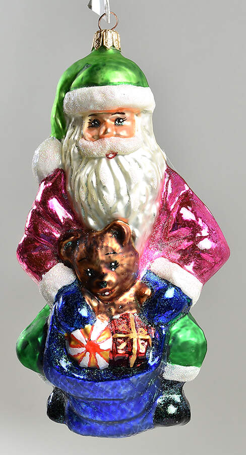 Santas This Bears For You-Pink - Nb903, No Box by Christopher Radko-1
