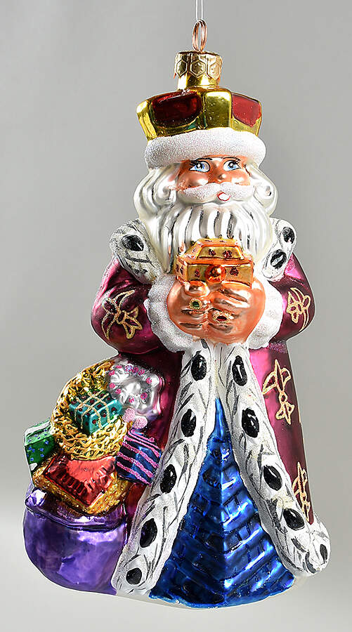 Santas King Of Joy-Blue - No Box by Christopher Radko-1