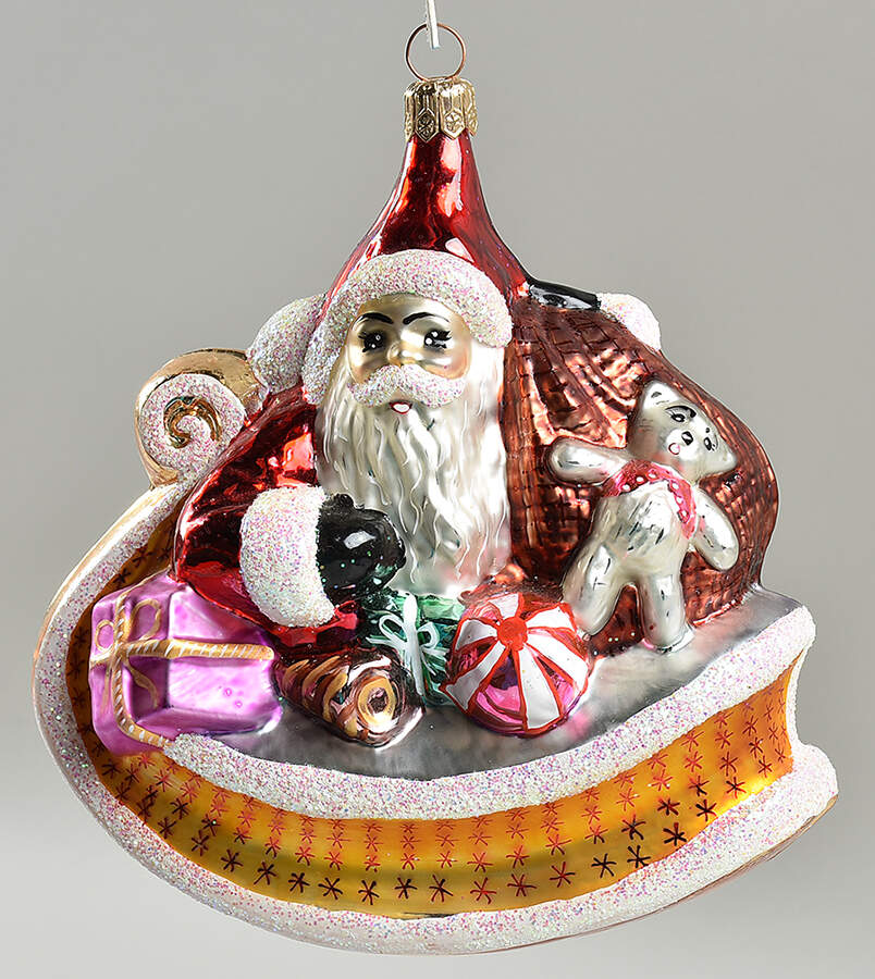 Santa with Sleigh Sleighful - No Box by Christopher Radko-1