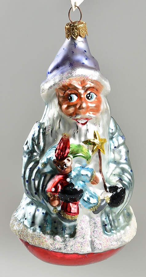 Santas Spellbound-Blue&Purple - No Box by Christopher Radko-1