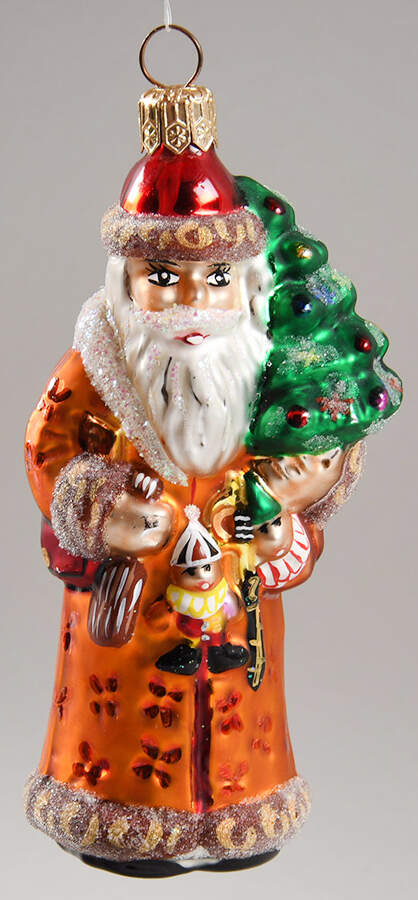 Santa with Pinecones-Trees Baby Balmoral Santa - No Box by Christopher Radko-1