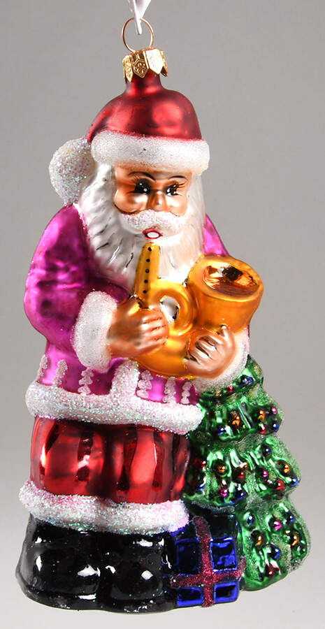 Santa with Musical Instruments Merry Tune - No Box by Christopher Radko-1