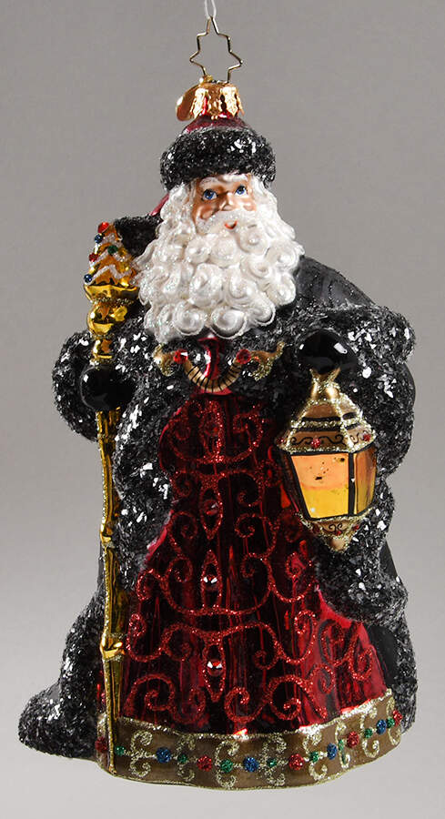 Santas Ebony Clad Mr Claus - Nb904, No Box by Christopher Radko-1