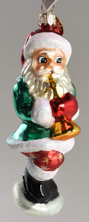 Santa with Musical Instruments Strike Up The Band-Horn - No Box by Christopher Radko-1