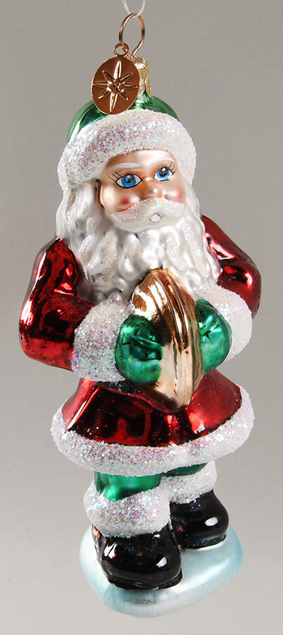 Santa with Musical Instruments Strike Up The Band-Cymbals - No Box by Christopher Radko-1